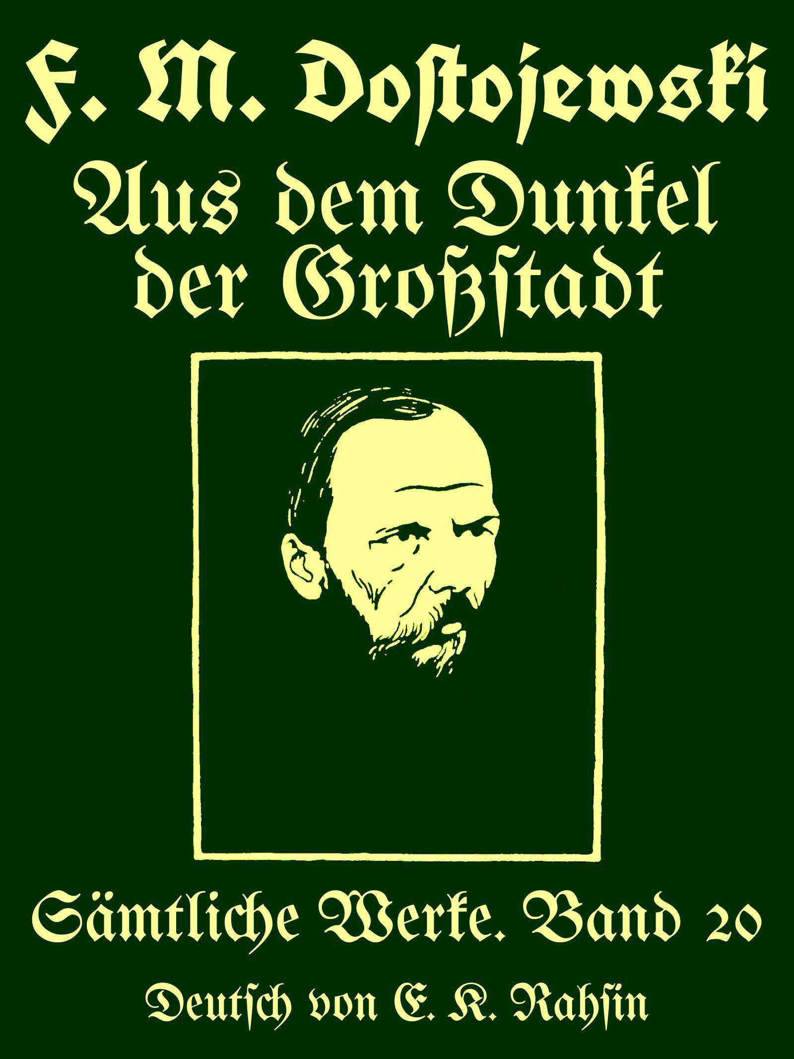 Sämtliche Werke 20: Aus dem Dunkel der Großstadt 封面