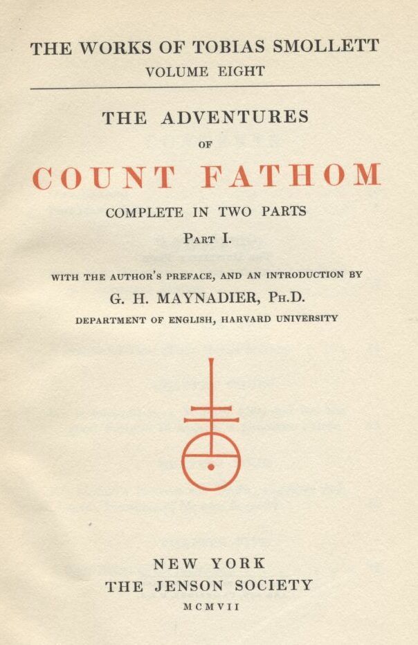 The Adventures of Ferdinand Count Fathom — Complete 封面
