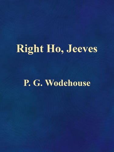 Right Ho, Jeeves Cover