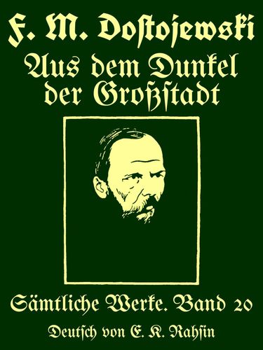 Sämtliche Werke 20 : Aus dem Dunkel der Großstadt : Acht Novellen Cover